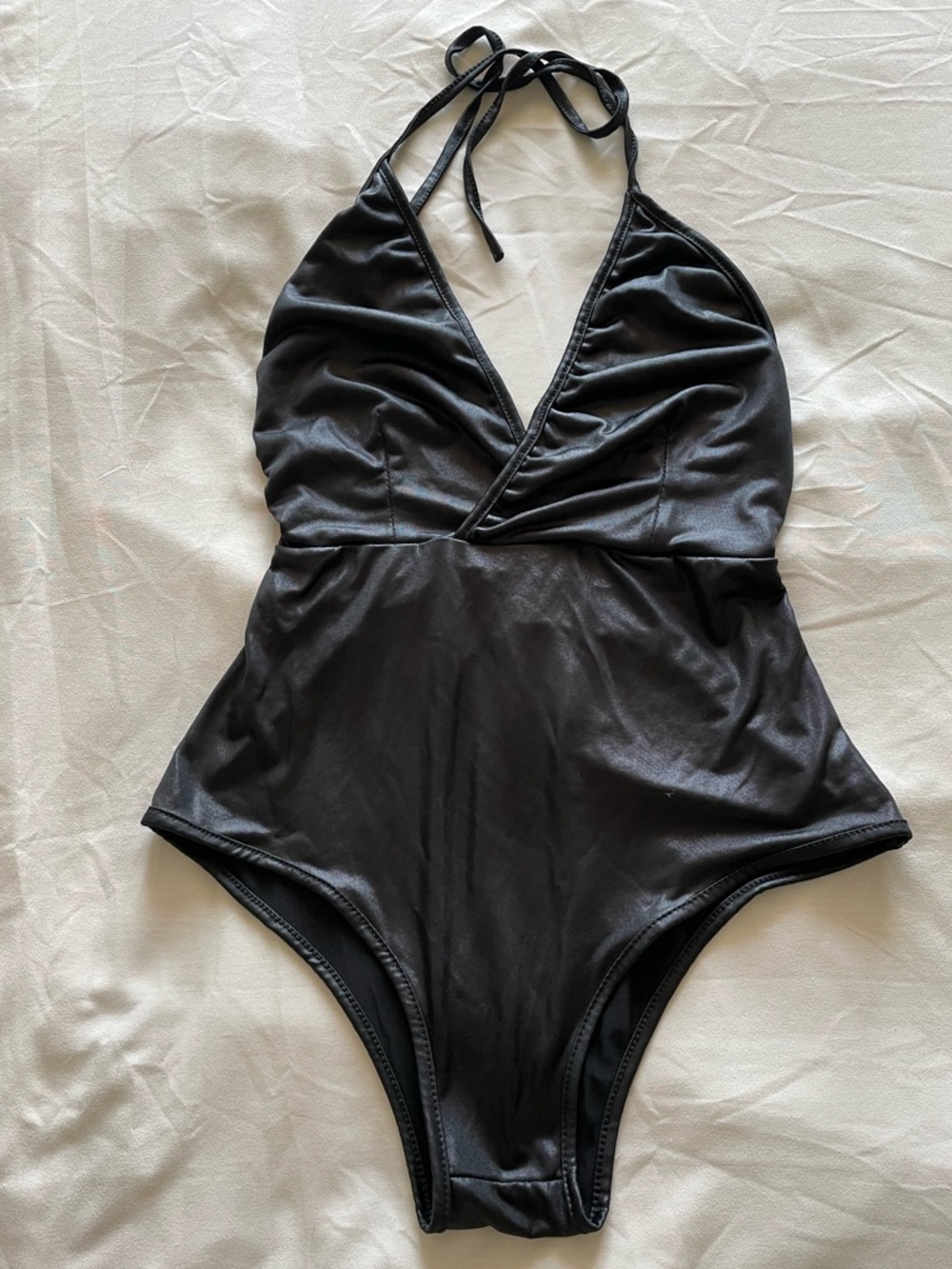Women’s Black Halter Bodysuit